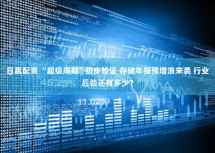 日赢配资 “超级周期”初步验证 存储年报预增浪来袭 行业后劲还有多少？